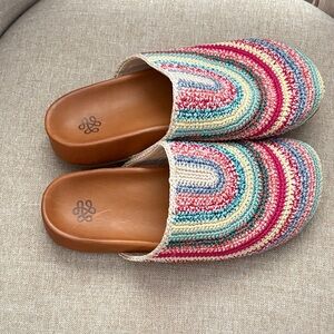 The Sak Multicolor Crochet Mules